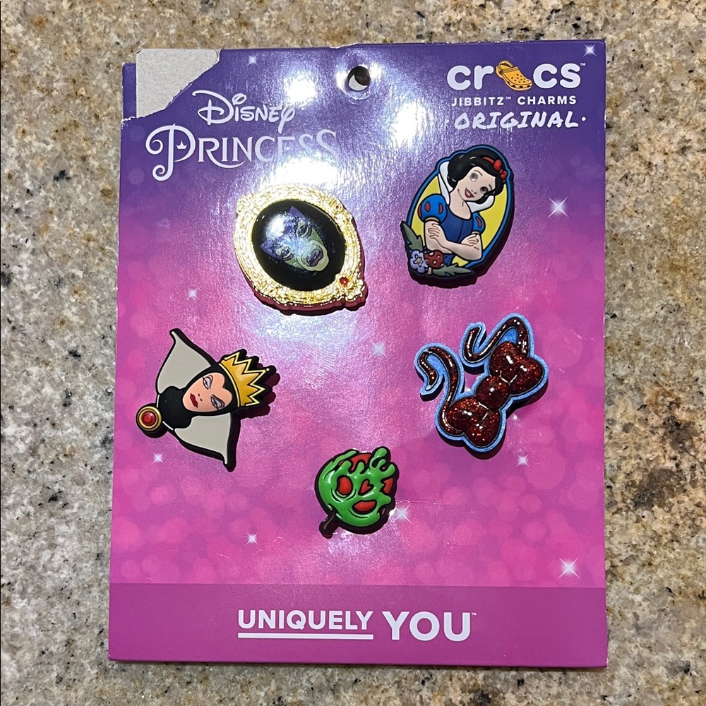 Disney Princess Jibbitz Charms Set - Red, Green, Black
